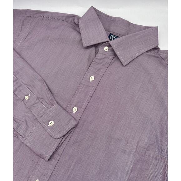 POLO RALPH LAUREN Men's Shirt Regent Classic Fit Red Pin‎ Striped Size 17/36 - Picture 1 of 4
